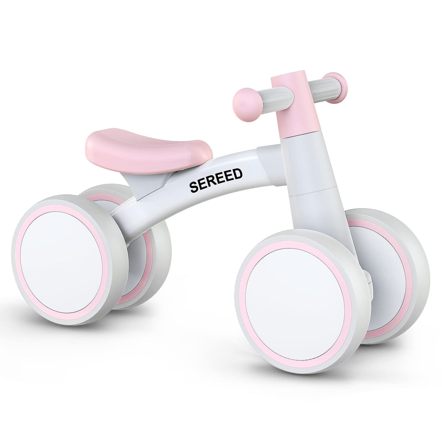 Sereed Baby Balance Bike For 1 Year Old Boys Girls 12-24 Month Toddler Balance Bike, 4 Wheels Toddler First Bike, First Birthday