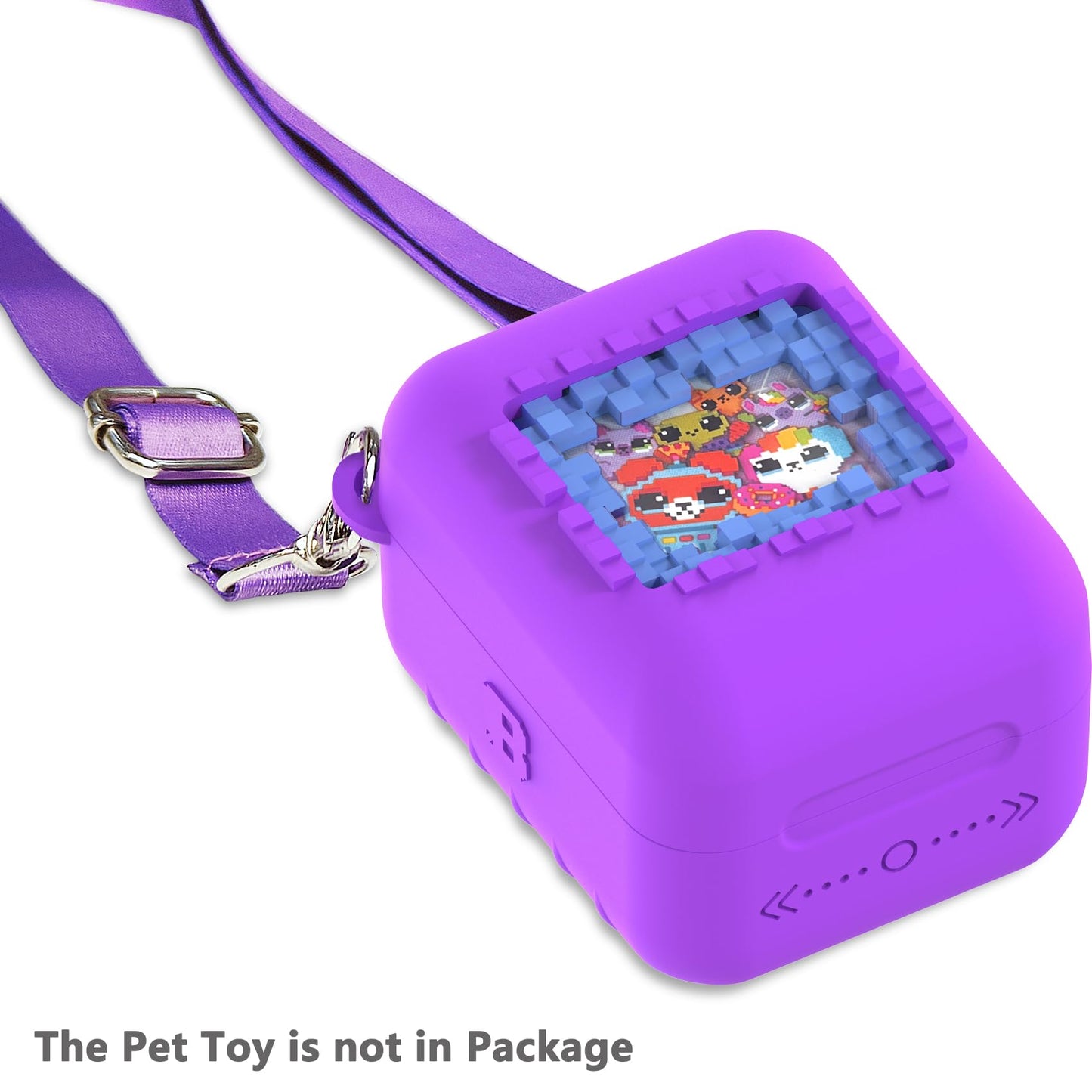 Silicone Case For Bitzee Original Interactive Toy Digital Pet With 15 Animals, Protective Skin Cover For Bitzee Original Virtual Electronic Digital Pet Accessories(Case For Bitzee Orginal) (Purple)