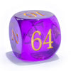 BESCON DICE 30MM Translucent Purple Backgammon Doubling Cube Dice - Large 1 3/16 Number Dice for Enhanced Gameplay