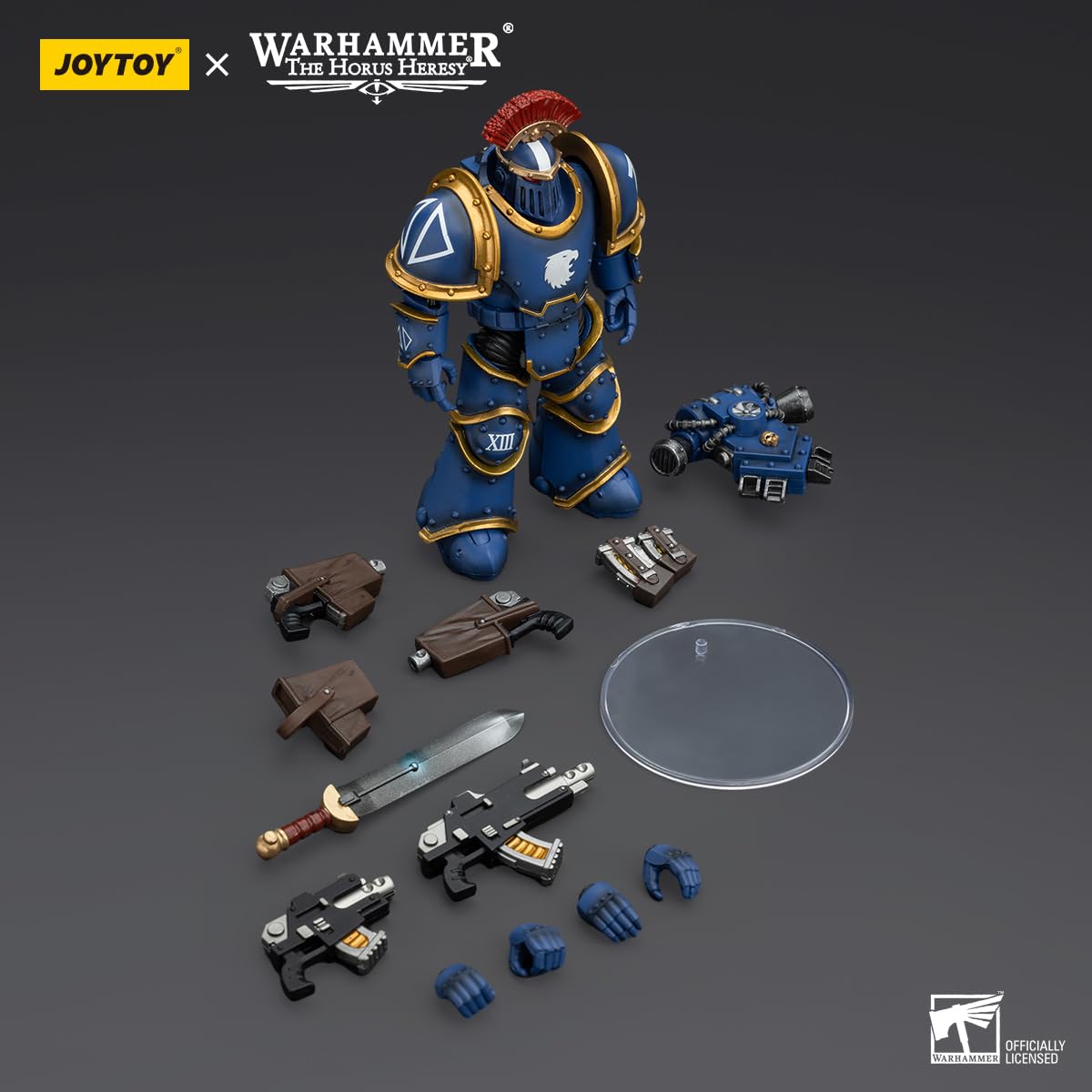 JoyToy Warhammer 40k: Ultramarines MKIII Tactical Squad Sargeant with Power decorative replica blade 1:18 Scale Action Figure