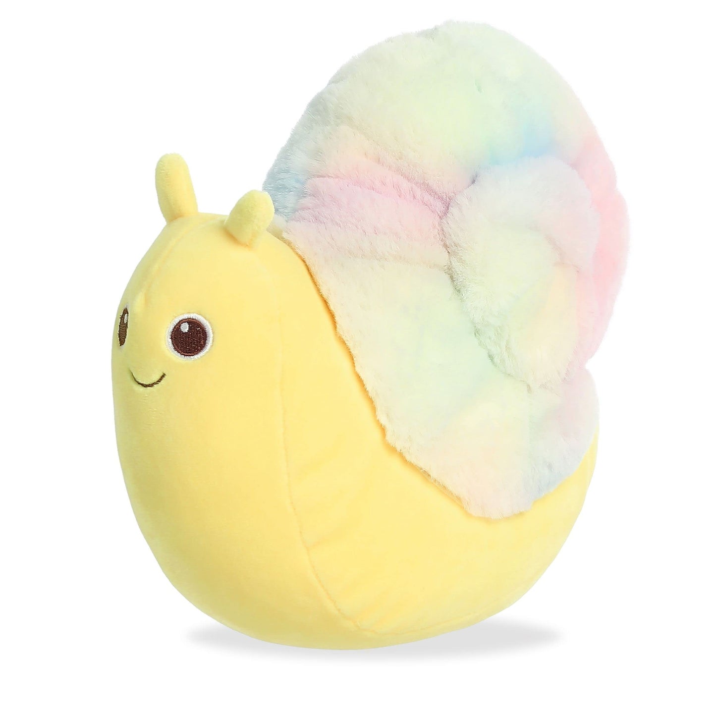 Aurora® Adorable Squishiverse™ Squishy Hugs™ Snail Stuffed Animal - Imaginative Play - Huggable Comfort - Yellow 9 Inches