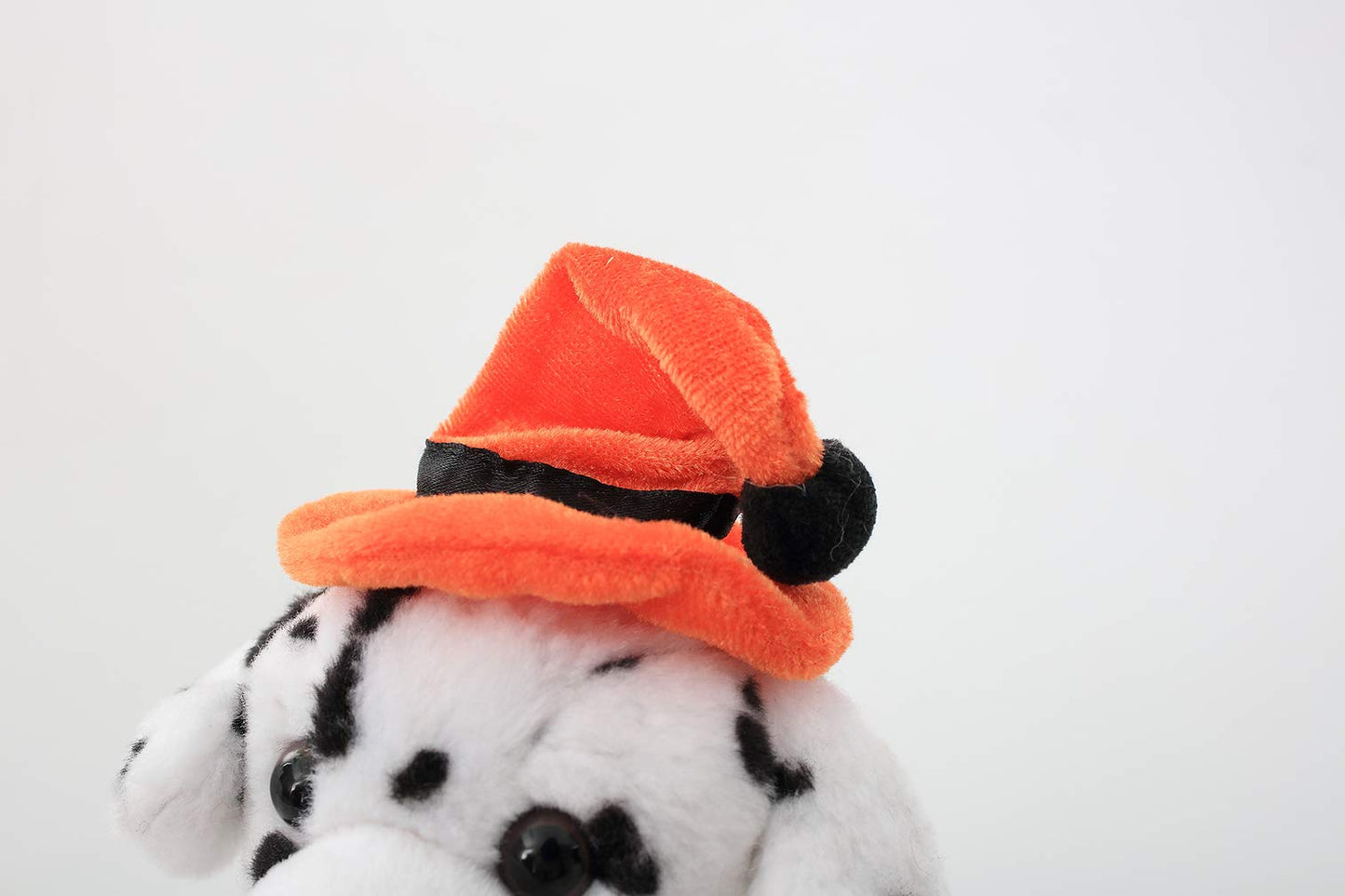 Plushland Halloween Pawpals 8 Inches Puppy Dog Plush Stuffed Toy Comes With Hat And Halloween Jack O Lantern - Pumpkin For Kids On This Holiday (Dalmatian)