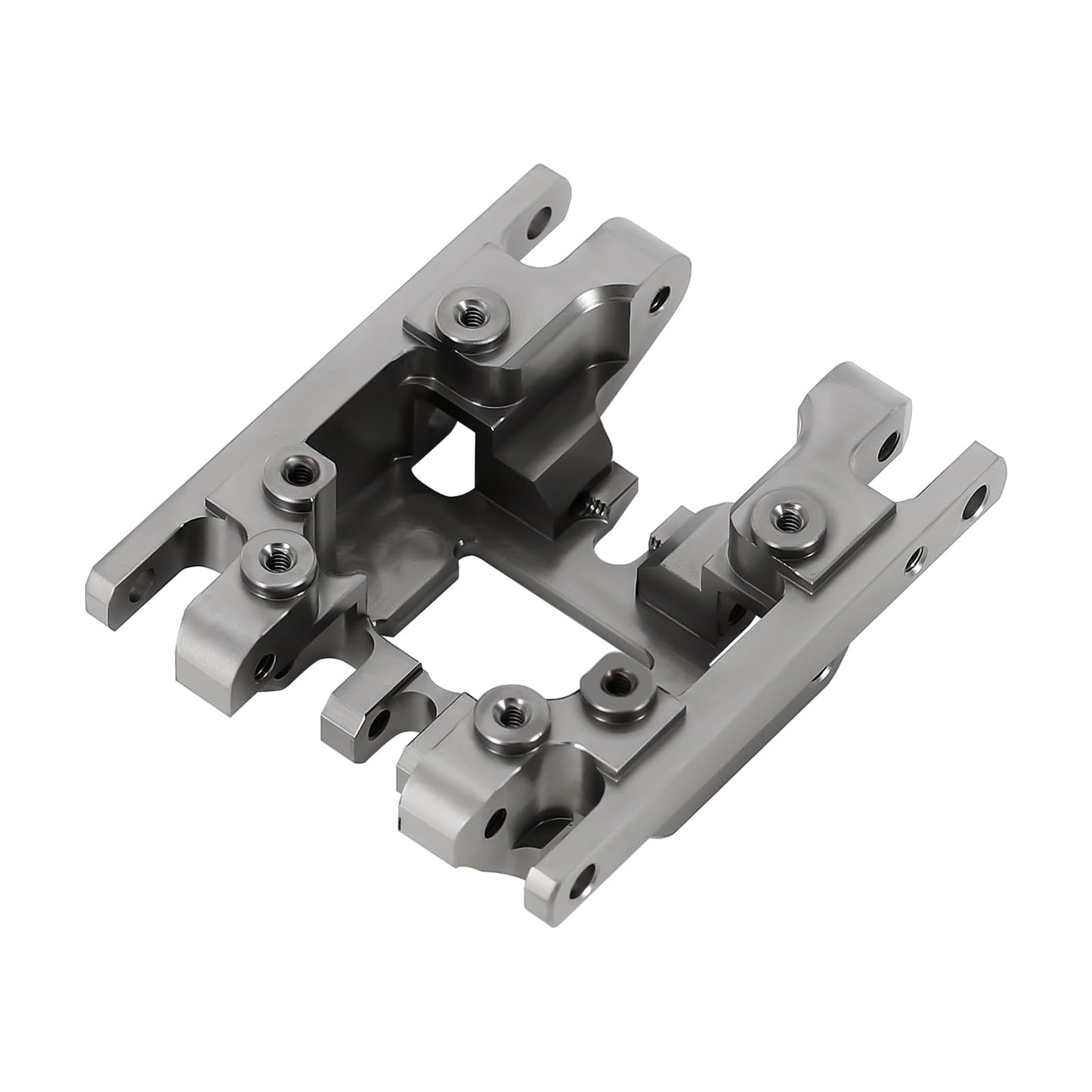 INJORA Brass Grey Skid Plate Transmission Mount CNC Upgrade for TRX4M 1/18 RC Crawler, 53g
