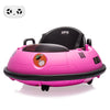 Ride On Bumper Car, 12V Electric Toddlers Car With Remote Control, Safety Belt, Music, Flashing Lights, 360 Degree Spin, Bumper Car For Toddlers,Kids,Pink