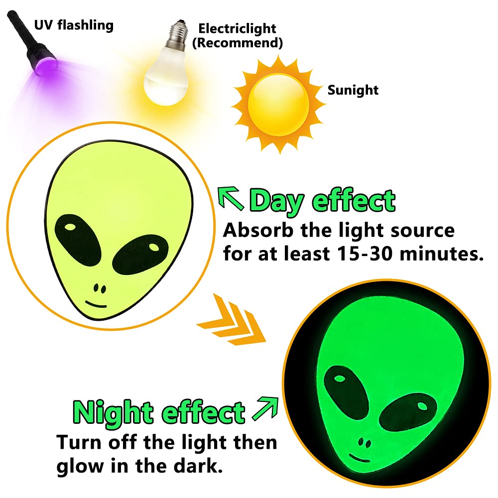 Qtl Glow In The Dark Wall Stickers For Kids Cute Wall Stickers For Adults Girls Boys Glowing Stickers For Laptop Water Bottles D