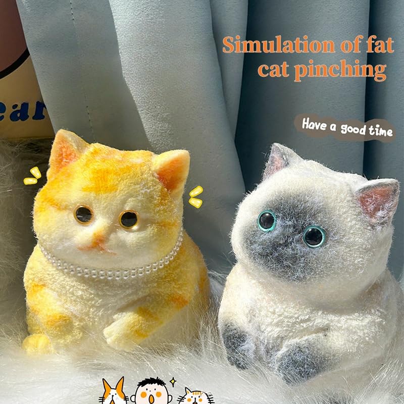 3DTaba Squishy Cat,Cat Taba Squishy,Squishy Toys,Taba Cat Squishy Squeeze Toys,Adorable Squishy Cat, Large Taba Soft Giant Squis