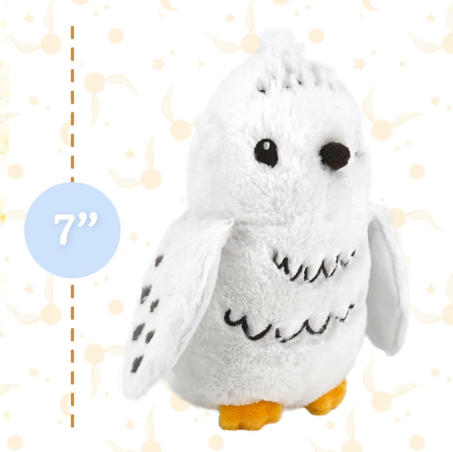 Kids Preferred Harry Potter Hedwig 7 Inch Plush Snowy Owl Stuffed Animal For Babies, Toddlers, And Kids