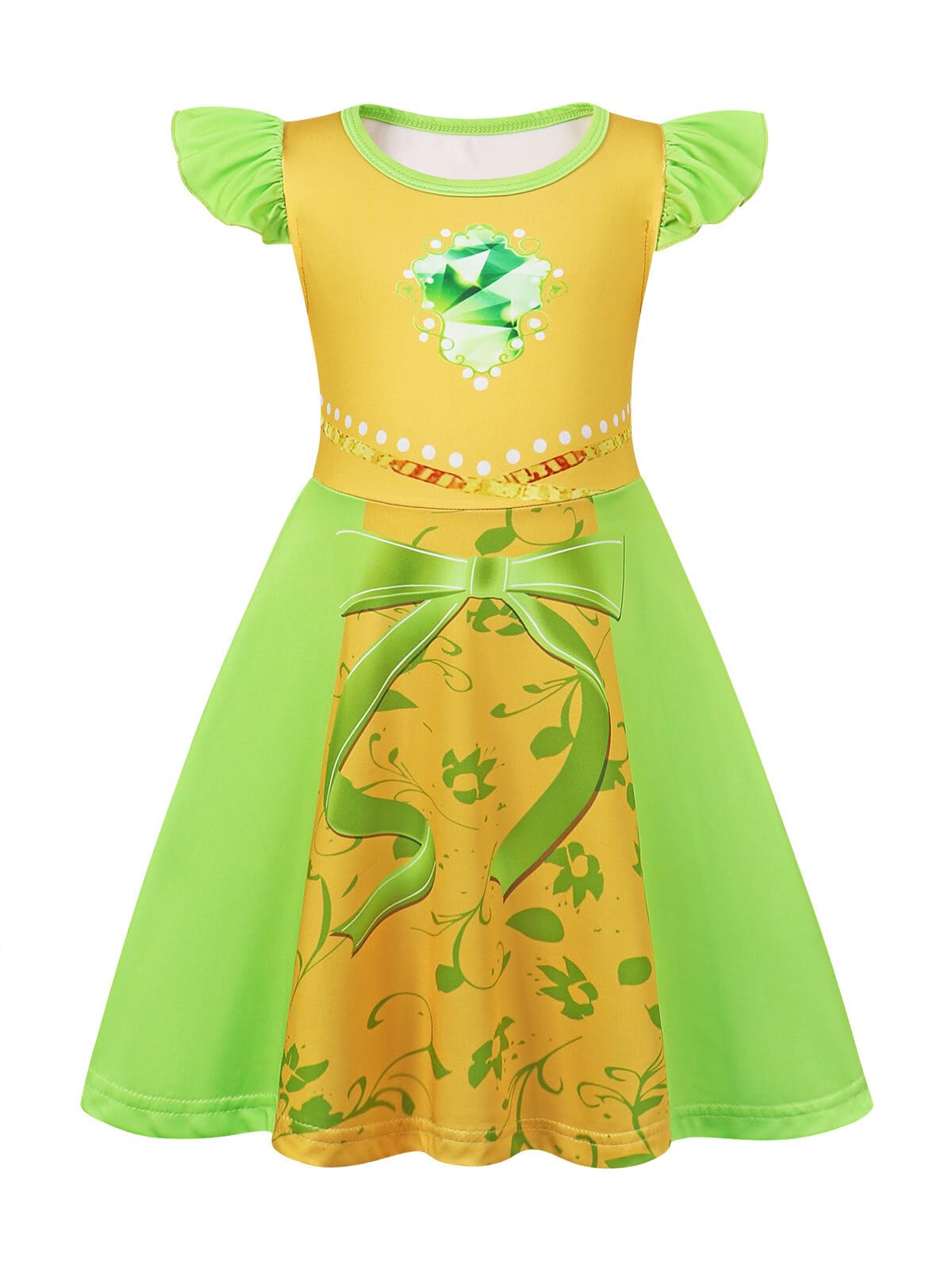 Sukyfecde Princess Dresses For Toddler Girls Halloween Costume Birthday Outfits Kids Cosplay Dress Up 4T Purple