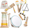 Stoie'S Wooden Musical Instruments For Toddlers, Montessori Music Toys For Kids, With Xylophone, Tambourine And Maracas, Educati