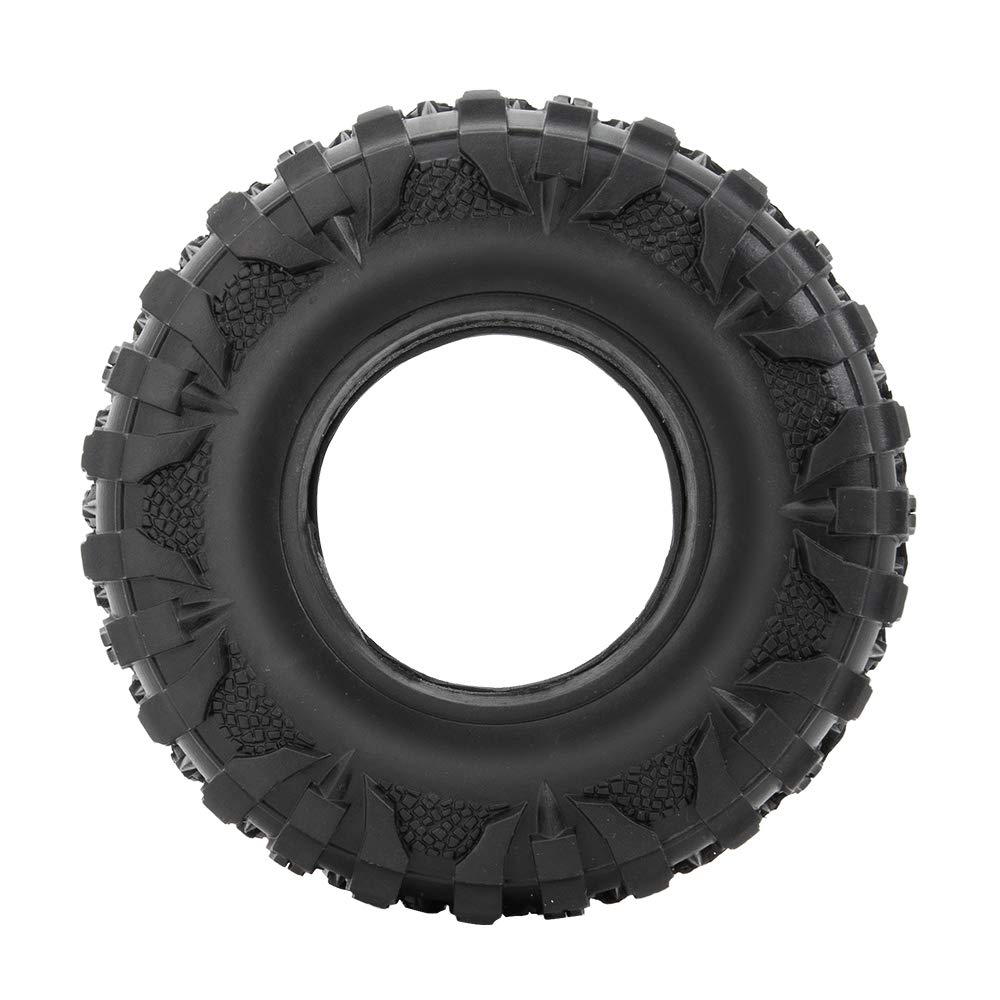 RCLIONS 4PCS 2.2inch 120mm RC Rubber Wheel Tyre Tires with Foam Insert for 1/10 RC Crawler Car Axial Wraith 90018
