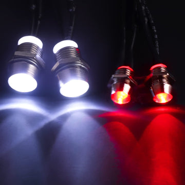 HobbyPark 4 LEDs RC Car Light Headlights Taillight Kit Accessories for Traxxas Slash 4X4 2WD Rustler VXL 4Tec 2.0 Arrma HSP Tami