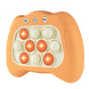 Intoypad Pop The Target! Handheld Speed Pushing Game Machine: A Fun Multiplayer Game for Family. Fidget Game Toy for 6 7 8 9 10 11 12 Years Old Orange