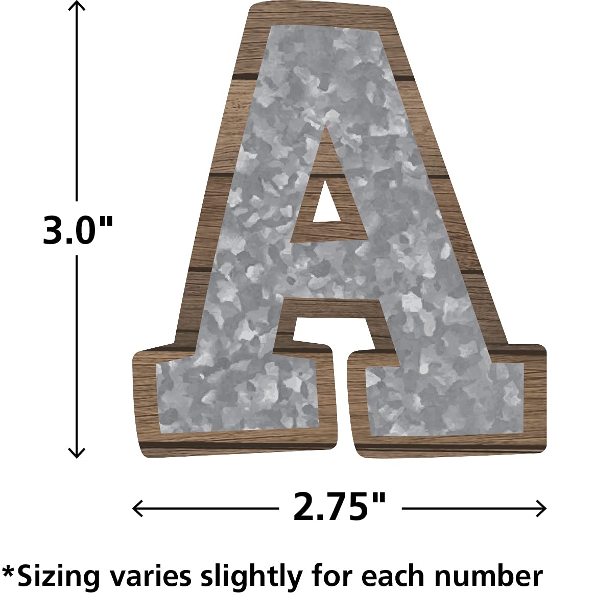 Bold Block 3In Magnetic Letters