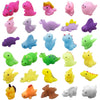 Aviski 30Pcs Mochi Squishy Toys, Mini Kawaii Dinosaur Squishies Soft Fidget Toys Stress Squeeze Toys Party Bags Filler For Boys Girls Birthday Gifts
