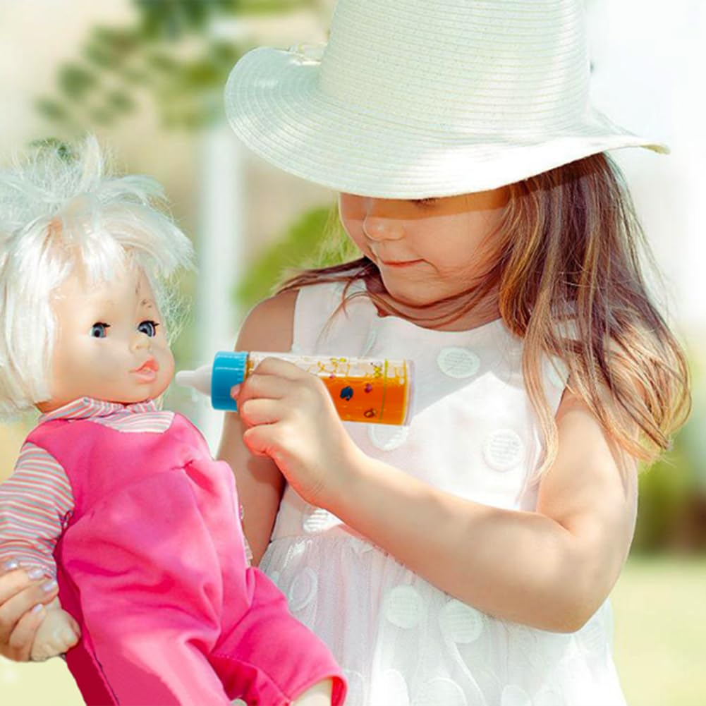 Saiburaz Baby Doll Bottle Accessories Toys Baby Doll Magic Bottles Playset Disappearing Bottles With Pacifier For Little Girls (Big Set(For 12-18' Doll))