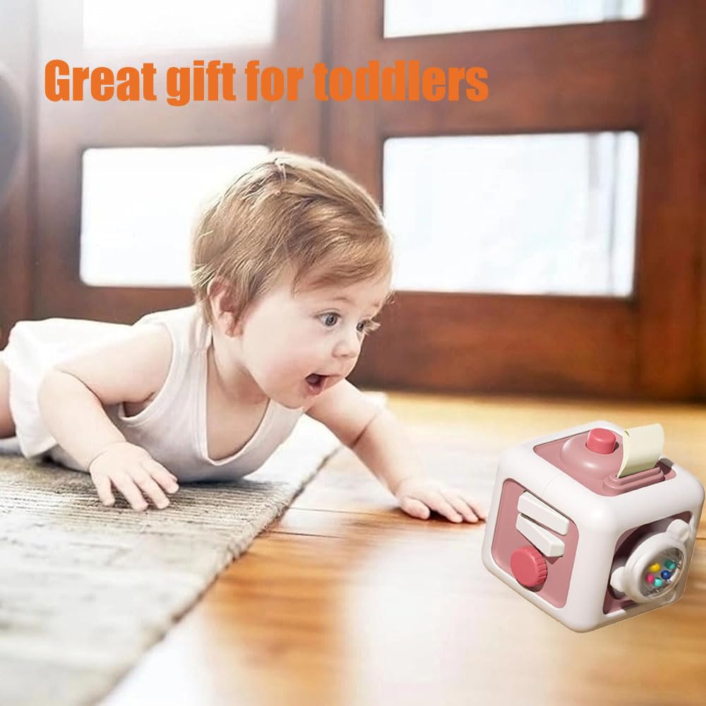 Busy Cube Toys For 1 Year Old Girl, Baby Toys 12-18 Months, Travel Sensory Toys For Toddlers 1-3 Year Old, Montessori Toys For 1