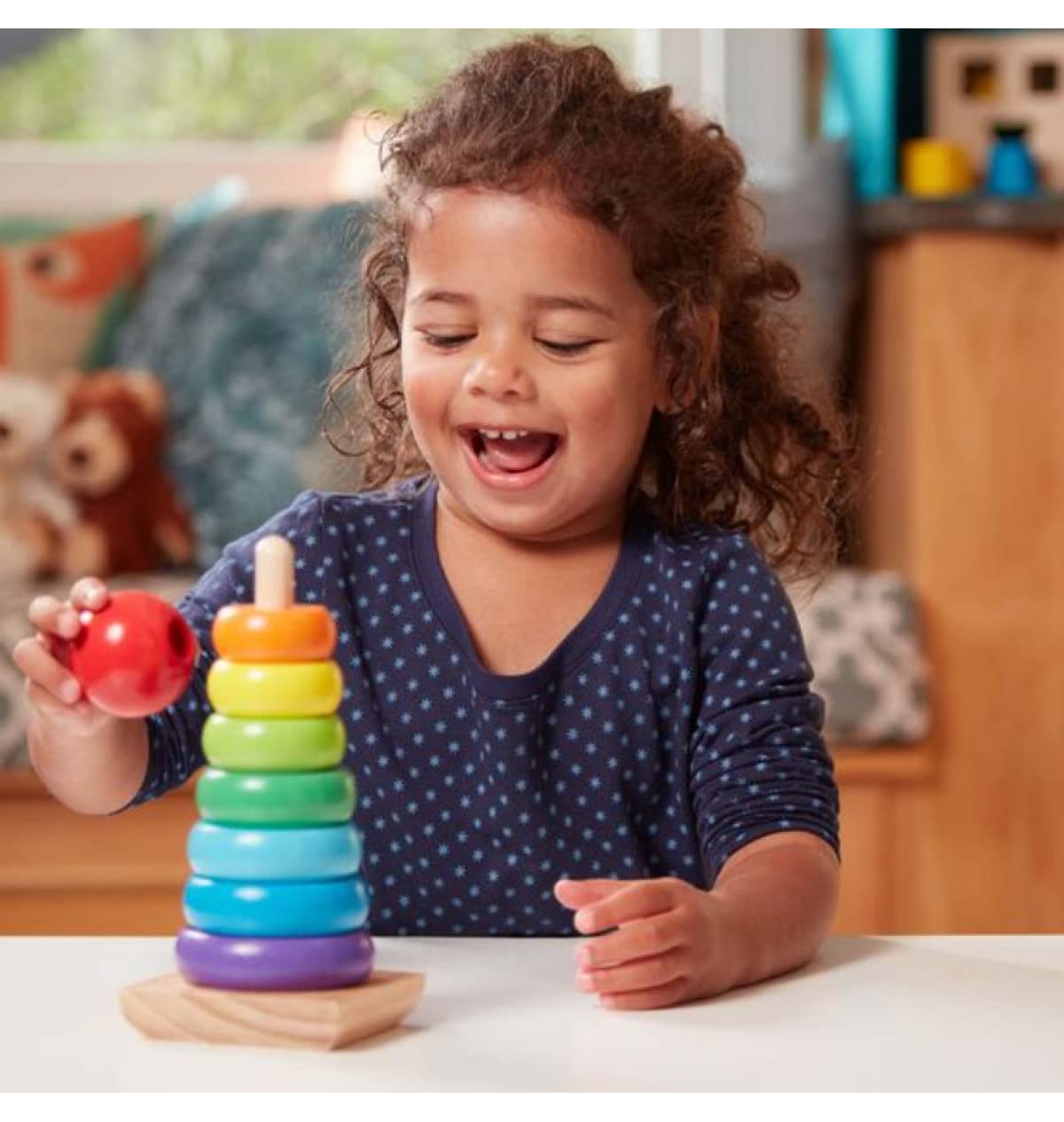 Melissa & Doug Rainbow Stacker, 1 Ea