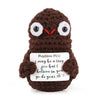 Toymis Mini Positive Poo Pocket Hug, 3.3Inch Interesting Knitted Wool Poo Doll Creative Cute Inspirational Poo Doll For Birthday Gifts Party Decoration Encouragement