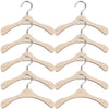 Iplusmile 10Pcs Wooden Doll Hangers, 2.95 Inch Mini Clothes Hangers For Doll Closet, Dollhouse Wardrobe Accessories, Clothing St