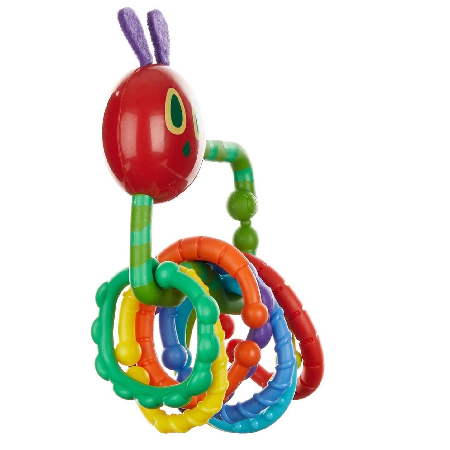 World Of Eric Carle, The Very Hungry Caterpillar Rattle Teether With Links