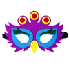 Jtnohx Felt Animal Masks, 10 Pcs Halloween Mask, Animal Costume For Birthday Party Supplies (Peacock Mask)