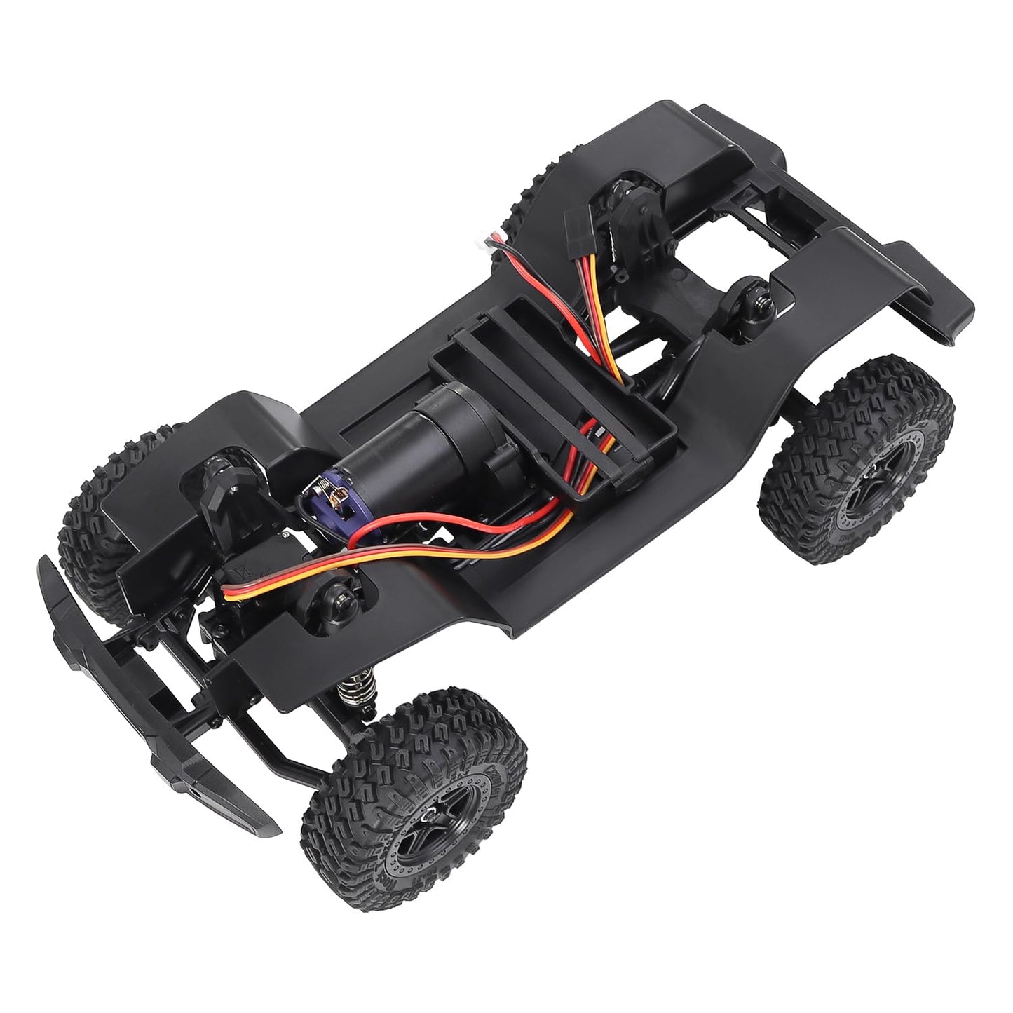 Faccnoy Trx4M 155Mm 6.10In Wheelbase Assembled Frame Chassis Front Rear Axles Gearbox For 1/18 Ax-8560 Rc Crawler Trx4-M Bronco