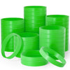 Bouiexye 60 Pieces Rubber Bracelets Green Sports Band Unisex For Sports Teams Party Games Fashion Decorations