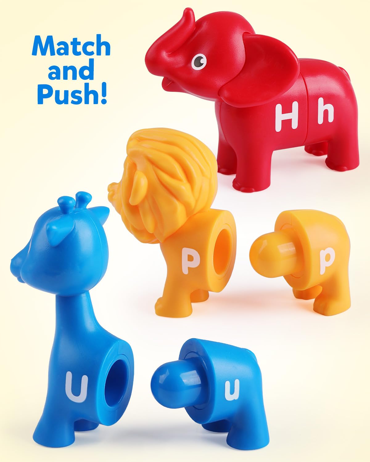 Coogam Abc Letters Matching Game, 26Pcs Alphabet Fine Motor Skill Color Shape Recoginition Preschool Educational Montessori Learning Toys For 2 3 4 Years Old Toddlers