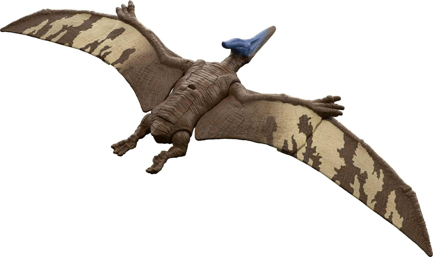 Mattel Jurassic World Dominion Roar Strikers Pternanodon Dinosaur Toy With Flying Bite Attack & Sound, Plus Downloadable App & Ar