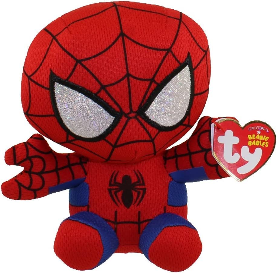 Ty Spiderman Plush, Red/Blue, Regular