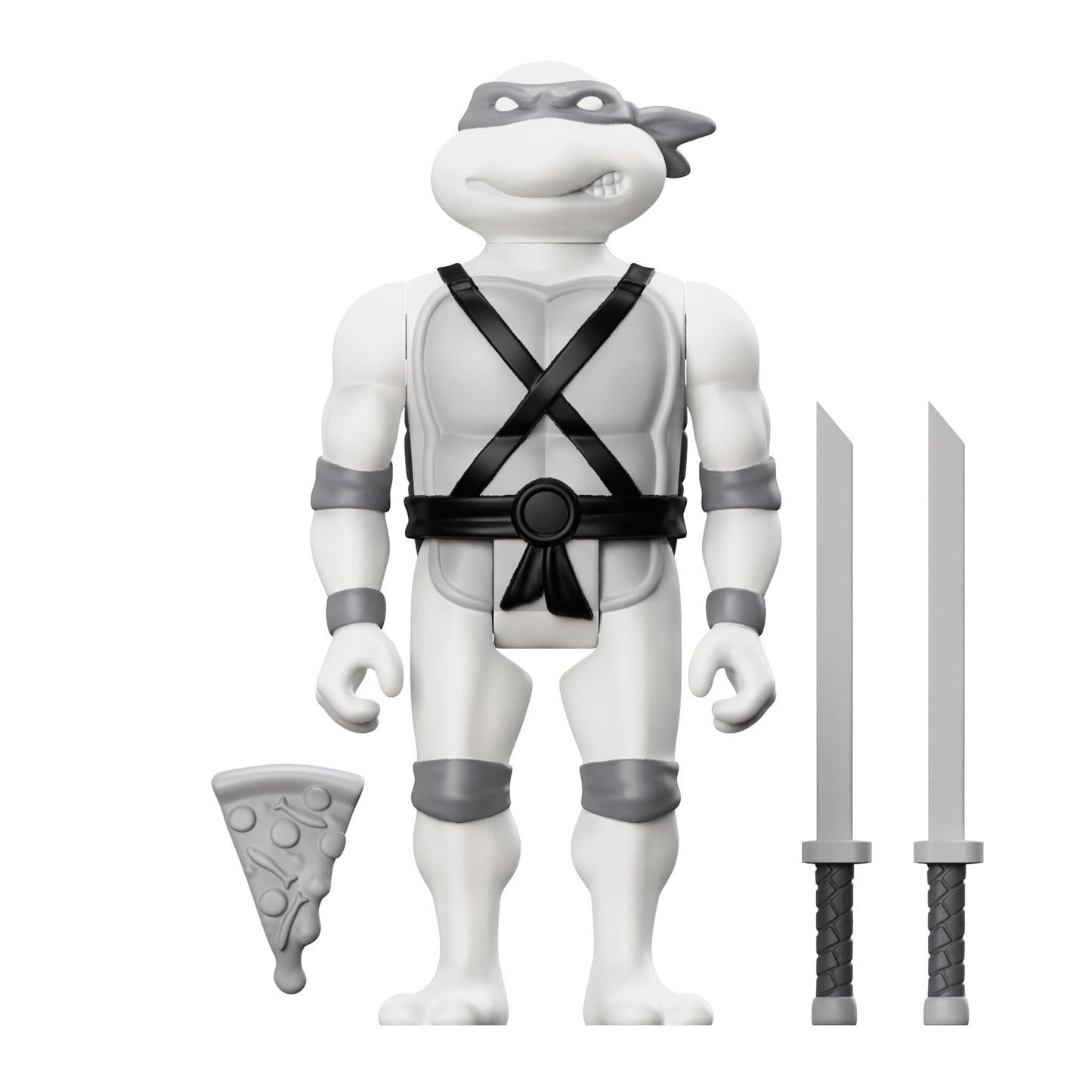 Super7 Teenage Mutant Ninja Turtles Leonardo (Comic Grayscale) - 3.75' Tmnt Action Figure With Accessories Classic Cartoon Collectibles
