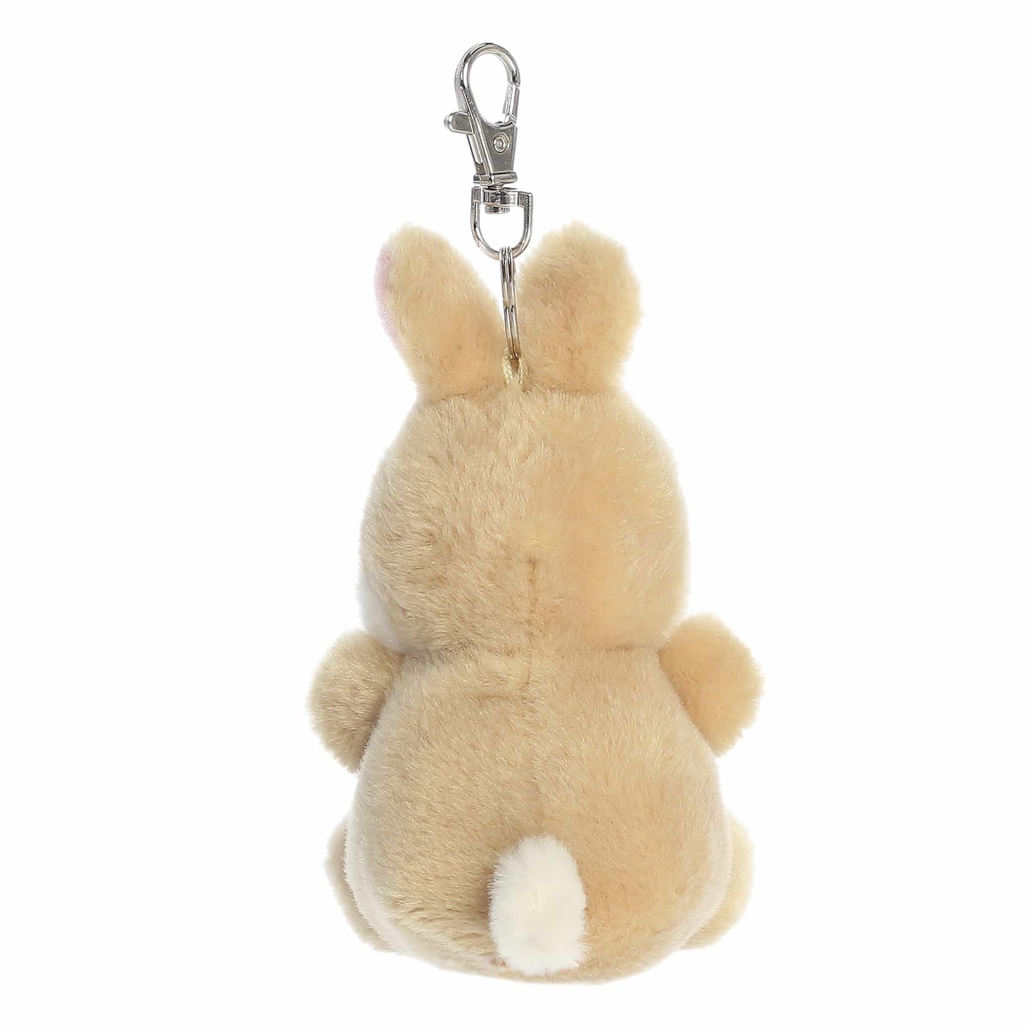 Aurora Adorable Palm Pals Ella Bunny Clip-On- Fun Collectible Plush For Kids and mature-themed Collectors - Perfect For Backpacks and Birthday Gifts - Brown 4 Inches