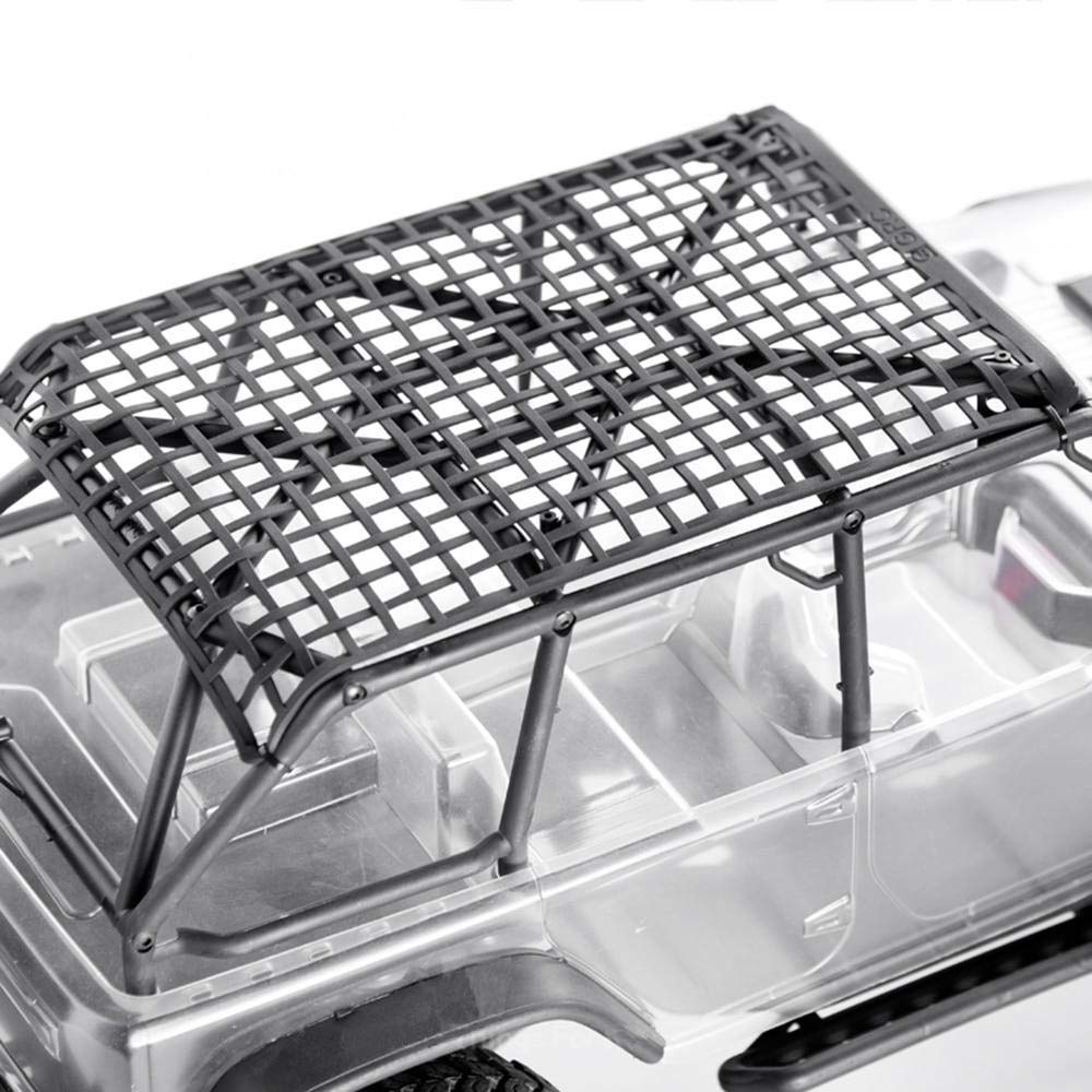 RCLions Rubber RC Car Window Net, Luggage Net Vehicle Scale Accessories for 1/10,1/8 RC Crawler Car (Black)