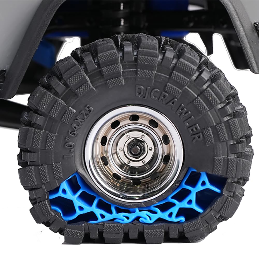 Super Soft 1.0 Inch Blue Silicone Rubber Inserts for 60-64 * 24-26mm Tires (for 60-64 * 24-26mm Tires)