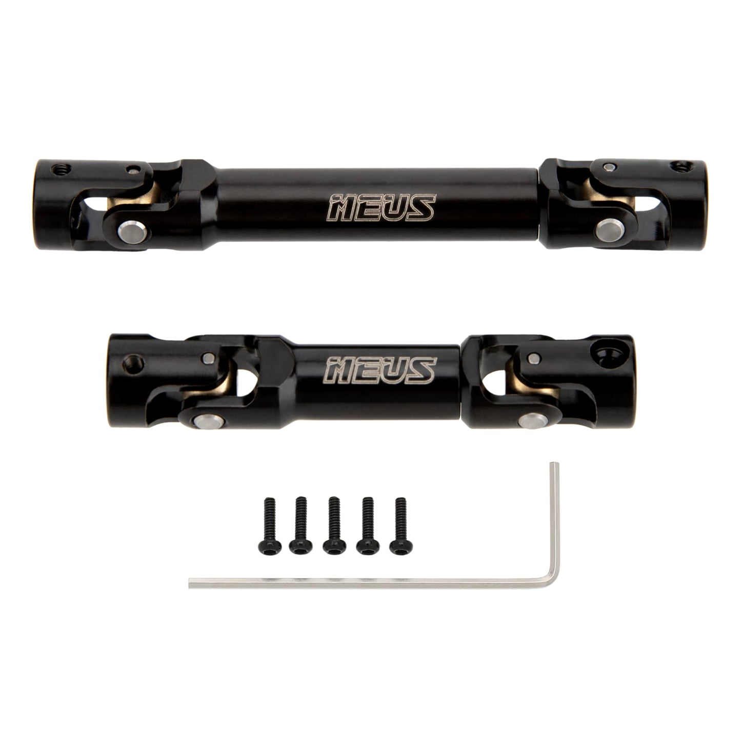 Meus Racing Stainless Steel Trx4M Driveshaft, Drive Shaft For Traxxas 1/18 Trx4M Defender Bronco Rc Crawler Upgrade Parts, Black