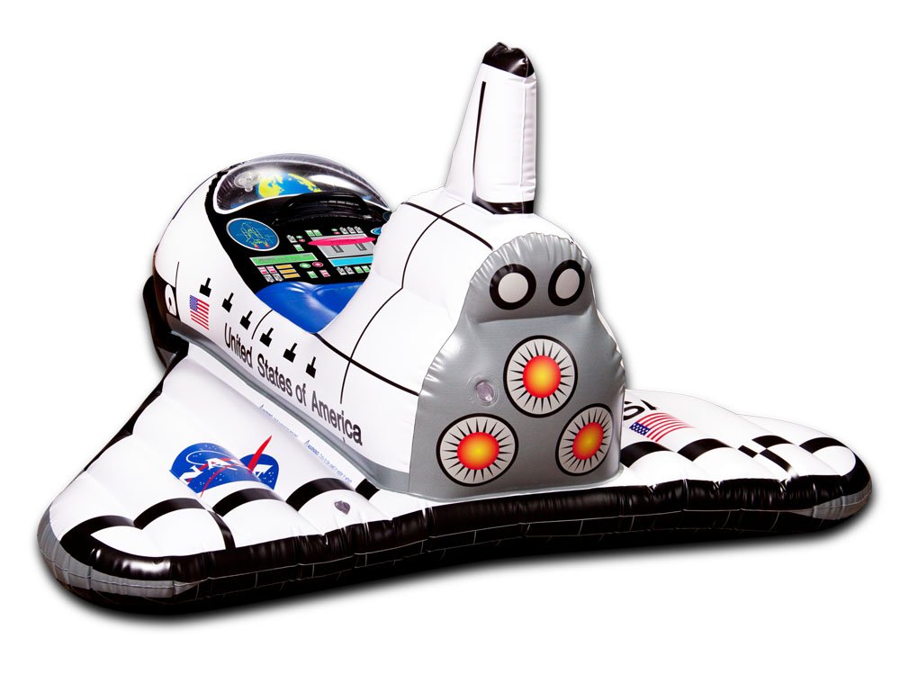 Aeromax Junior Space Explorer Inflatable Space Shuttle White, 3 And Up