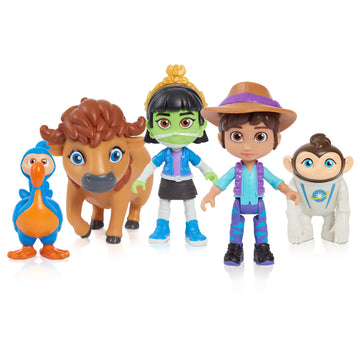 Just Play Ridley Jones 5-Pack Collectible Figurine Set, Multi-color, Kids Toys for Ages 3+, Model 31956