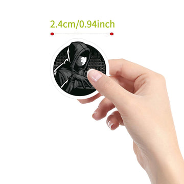 500 Pieces(10 Patterns)Hacker Stickers Aesthetics Fashion Graffiti Adhesive For Kids Girls Boys Teens Adults Water Bottles Lapto