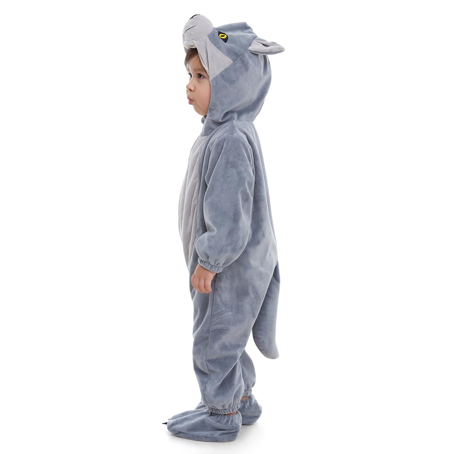 Hsctek Baby Wolf Costume, Infant Wolf Costume Baby Boys Girls, Baby Halloween Costume For Toddler Newborn 6-9Months