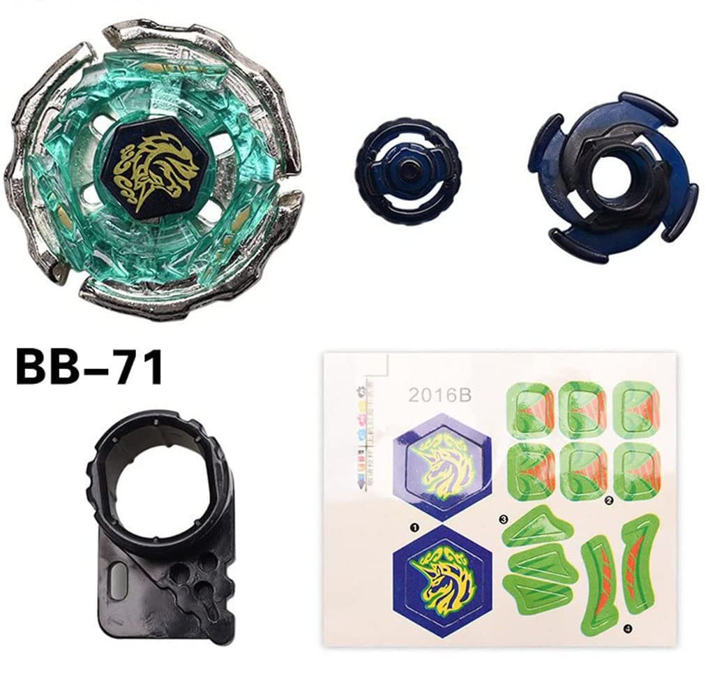 Gyros 6 Pack Bey Burst Battling Tops Metal Fusion Starter Set With Stickers Two Launchers