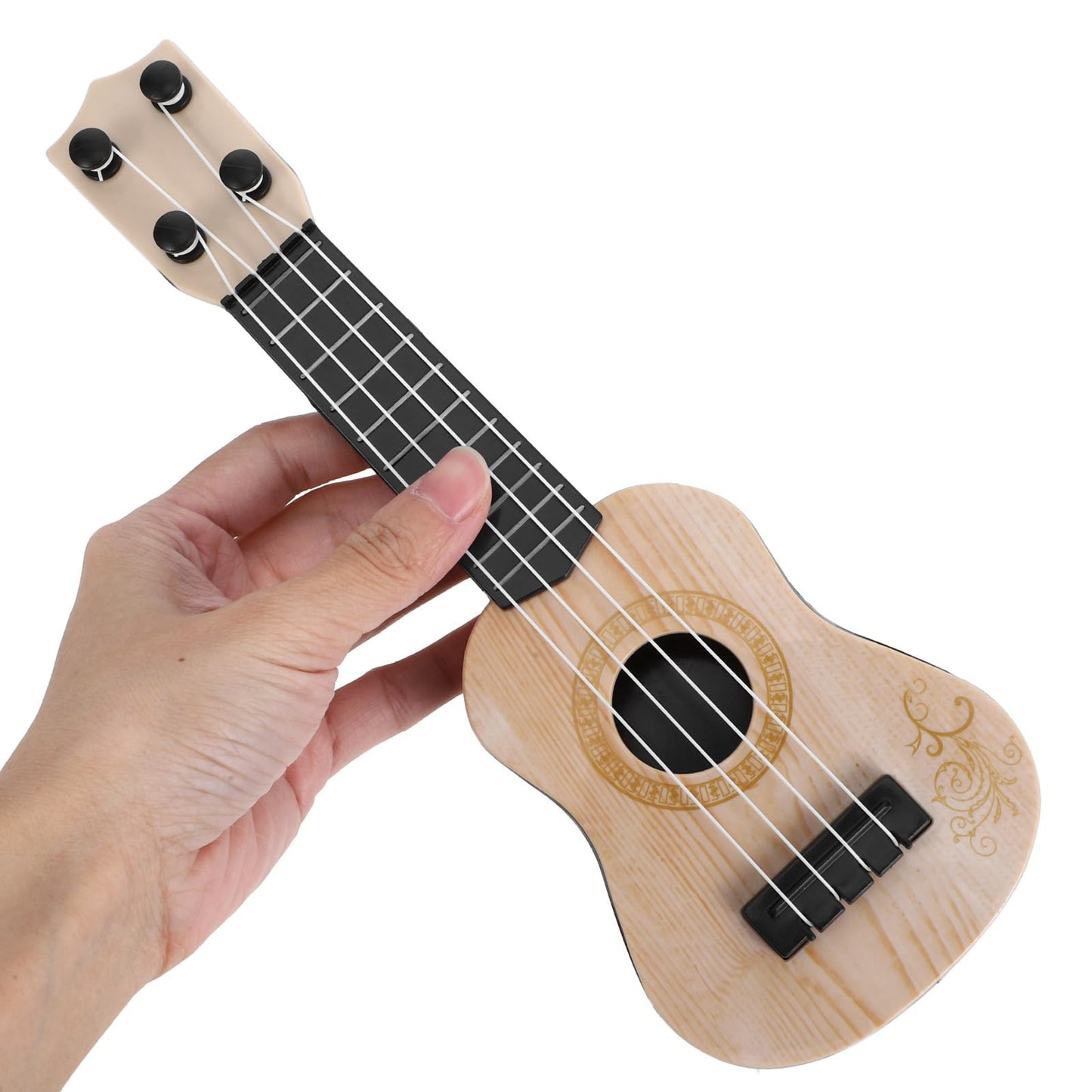 Kisangel Ukulele Toys for Kids - Mini 4-String Guitar Model Music Enlightenment Instrument for Ages 3-5 Fun and Educational Pres