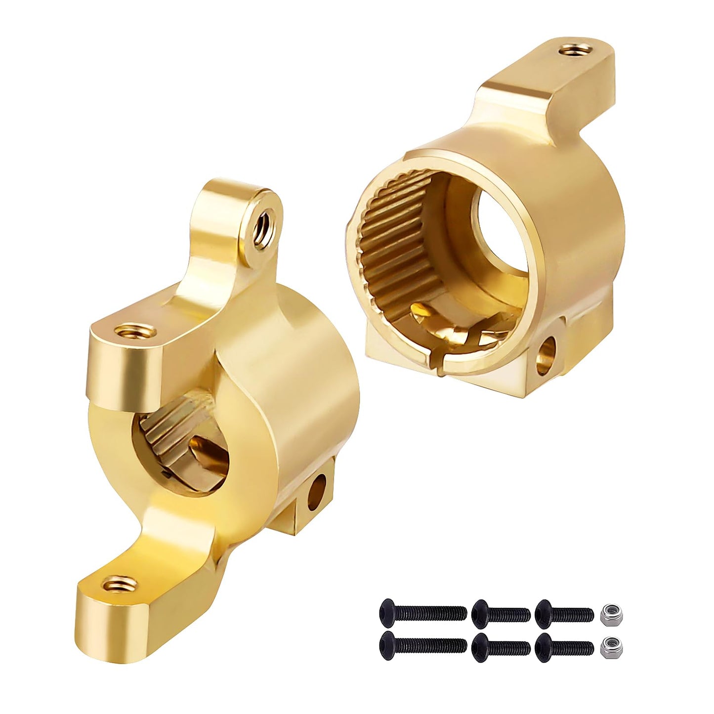 FriHobby 31.4g Upgraded Brass C-Hub Heavy Duty Weights for Axial SCX10 II 1/10 RC Crawler Upgrades Replacement Parts