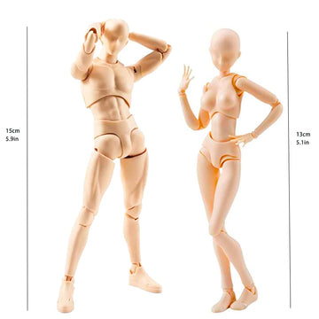 Gnallang Action Figures Pvc Model (Yellow Color) With Box Drawing Figure Models For Artists(Male)