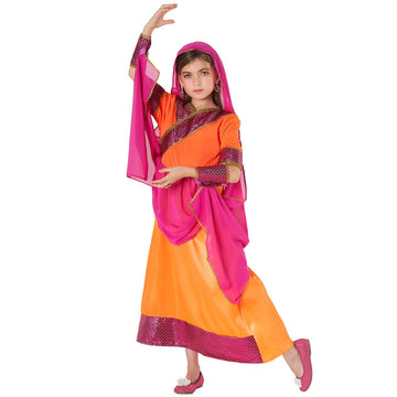 Morph Kids Genie Costume Girls, Genie Costume Kids, Girls Bollywood Outfit - Medium