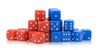 10Mm Red & Blue Dice Pack