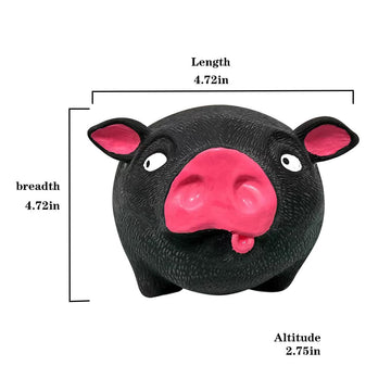 Ahycs Squishy Pig Toy - Black Pig Stress Toys, Novelty Pig Squeeze Toys For Kids Adults, Funny Pig Sensory Stress Toy For Decomp