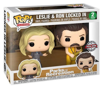 Funko Pop! Parks And Recreation - 2Pk Locked In Ron & Leslie Exclusive