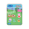 Peppa Pig - Magnetic Creations Tin - Dress Up Play Set - Includes 2 Sheets of Mix & Match Dress Up Magnets with Storage Tin. Gre