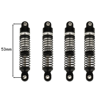 Rzxylrc 4Pcs 53Mm/59Mm/65Mm/78Mm Aluminum Shocks Absorbers Oil Threaded Damper For 1/18 Rc Crawler Trx4M Trx-4M Bronco Defender