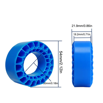 Super Soft 1.0 Inch Blue Silicone Rubber Inserts for 60-64 * 24-26mm Tires (for 60-64 * 24-26mm Tires)